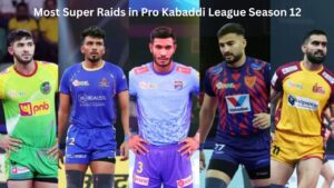 Most Super Raids in Pro Kabaddi League Season 12