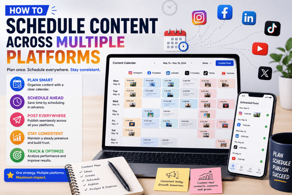 How to Schedule Content Across Multiple Platforms