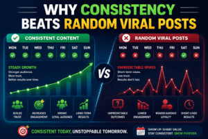 Why Consistency Beats Random Viral Posts